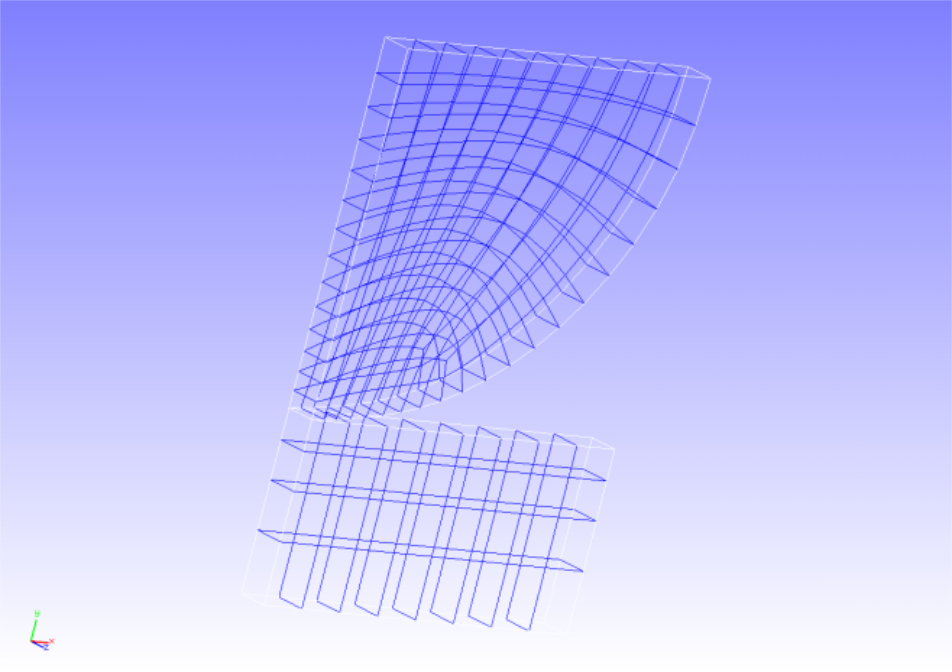 Mesh data of the analysis target